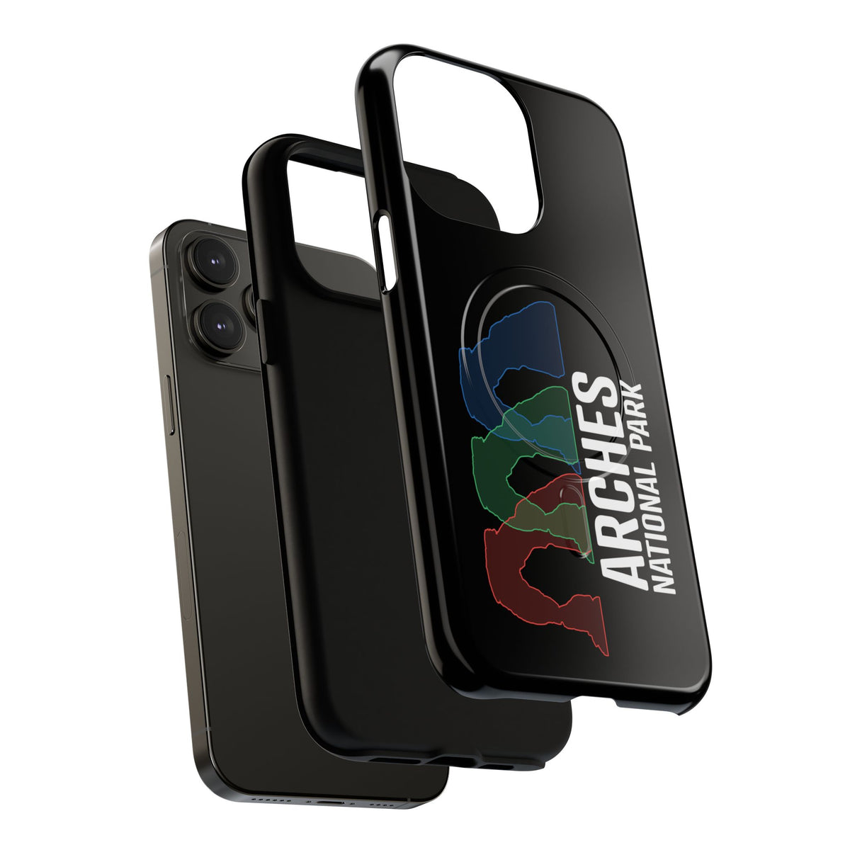 Arches National Park iPhone Case with MagSafe - Delicate Arch Histogram Design