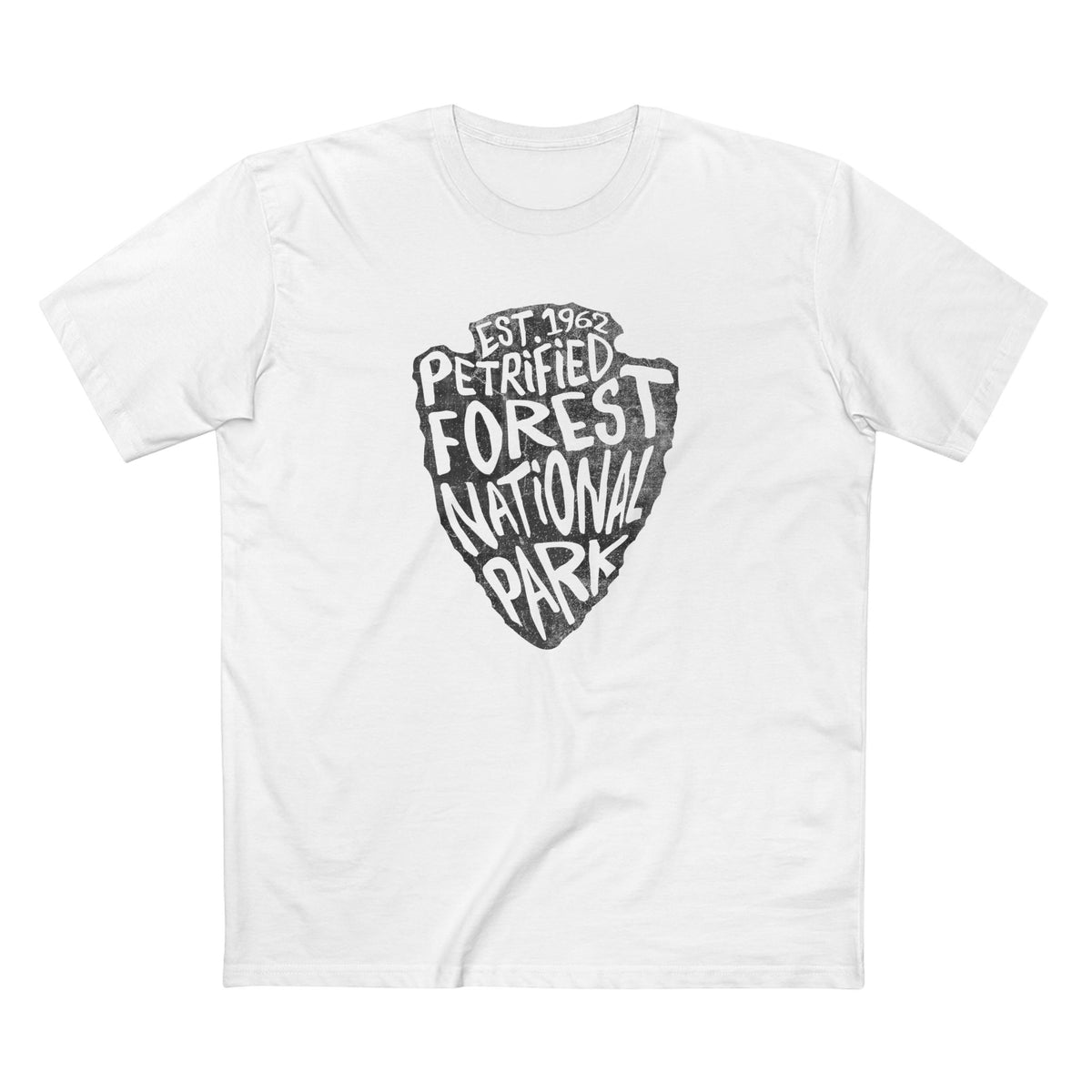 Petrified Forest National Park T-Shirt - Arrowhead Design in White