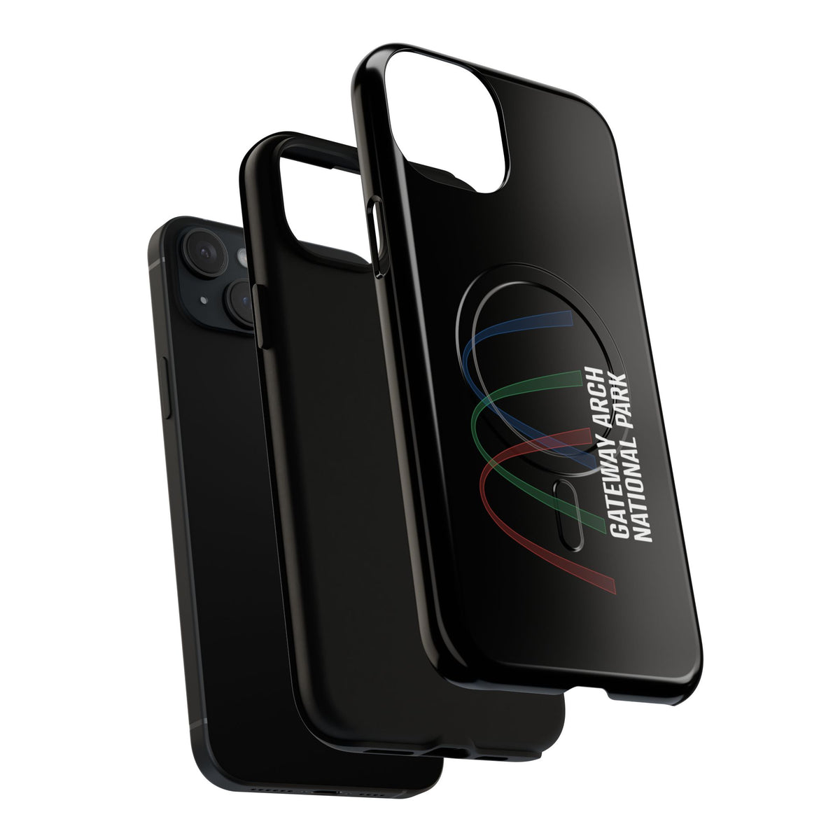 Gateway Arch National Park iPhone Case with MagSafe - Histogram Design