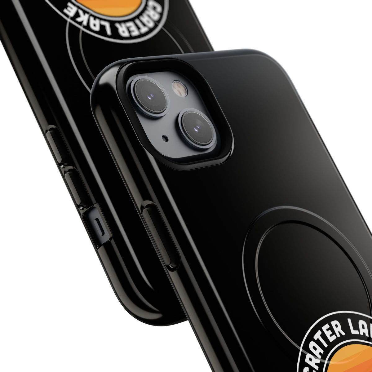 Crater Lake National Park iPhone Case with MagSafe - Round Emblem Design