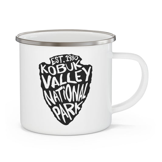 Kobuk Valley National Park Enamel Camping Mug - Arrowhead