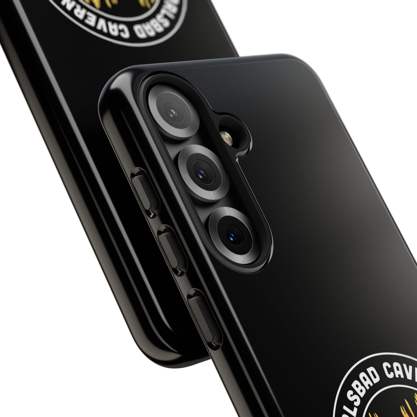 Carlsbad Caverns National Park Phone Case - Orange Round Emblem Design