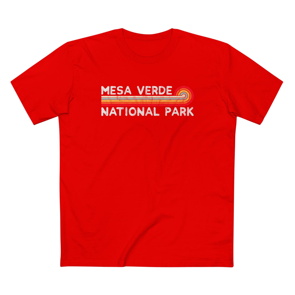 Mesa Verde National Park T-Shirt - Vintage Stretched Sunrise in Red