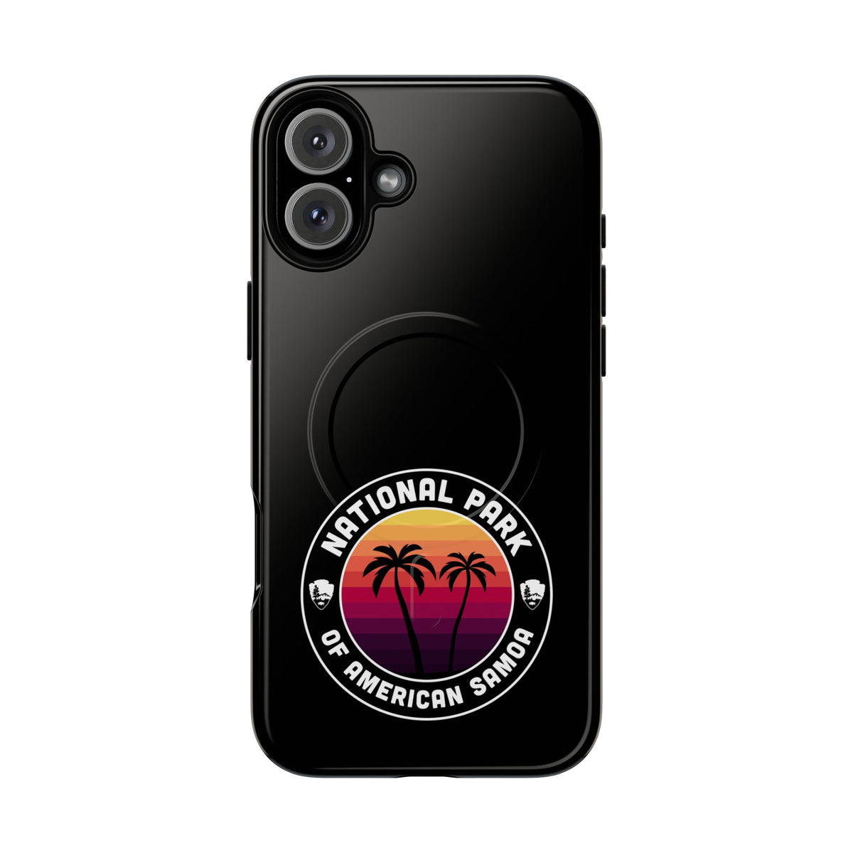 National Park of American Samoa iPhone Case with MagSafe - Round Emblem Design