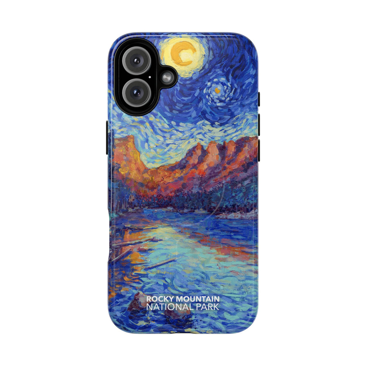 Rocky Mountain National Park iPhone Case with MagSafe - Starry Night