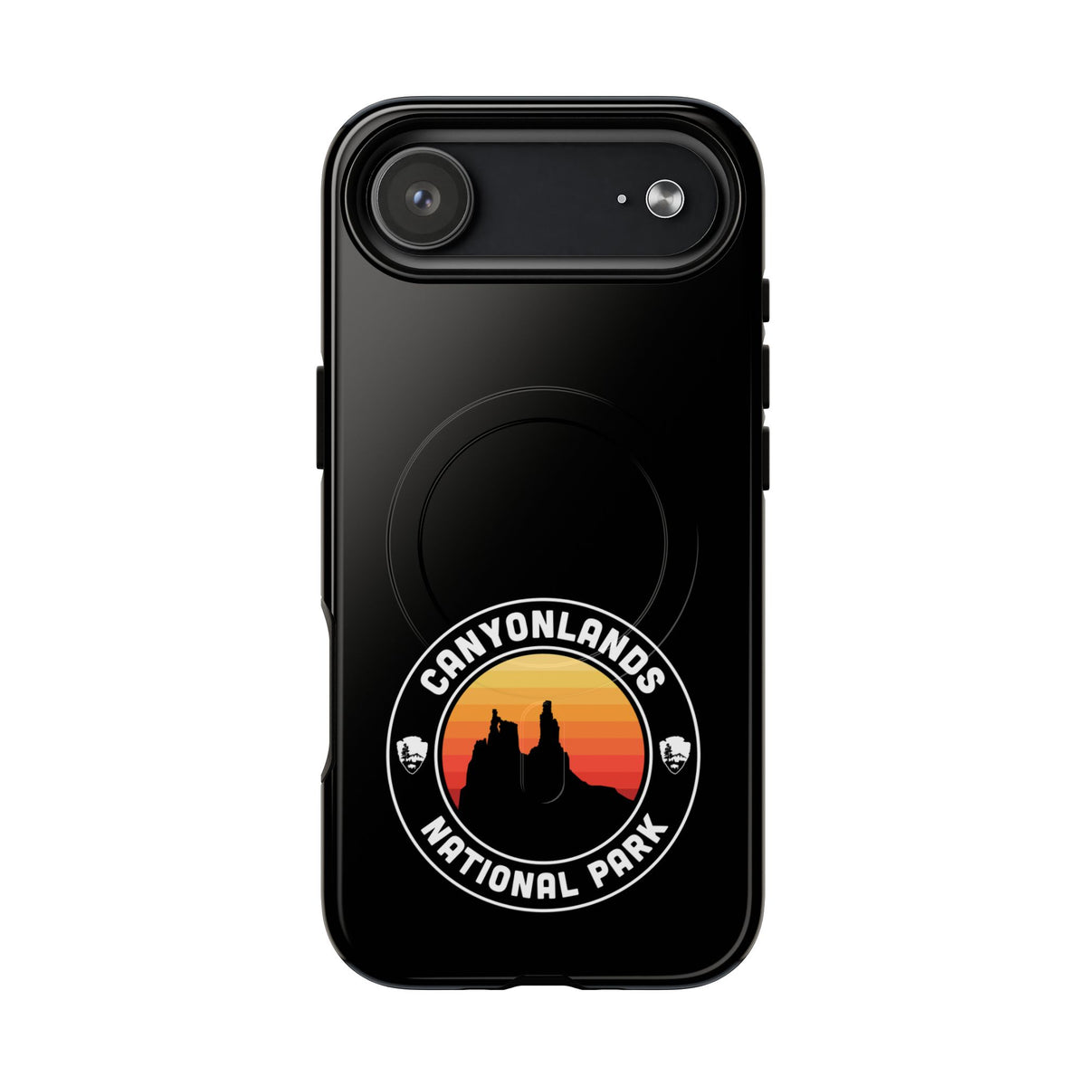 Canyonlands National Park iPhone Case with MagSafe - Round Emblem Design