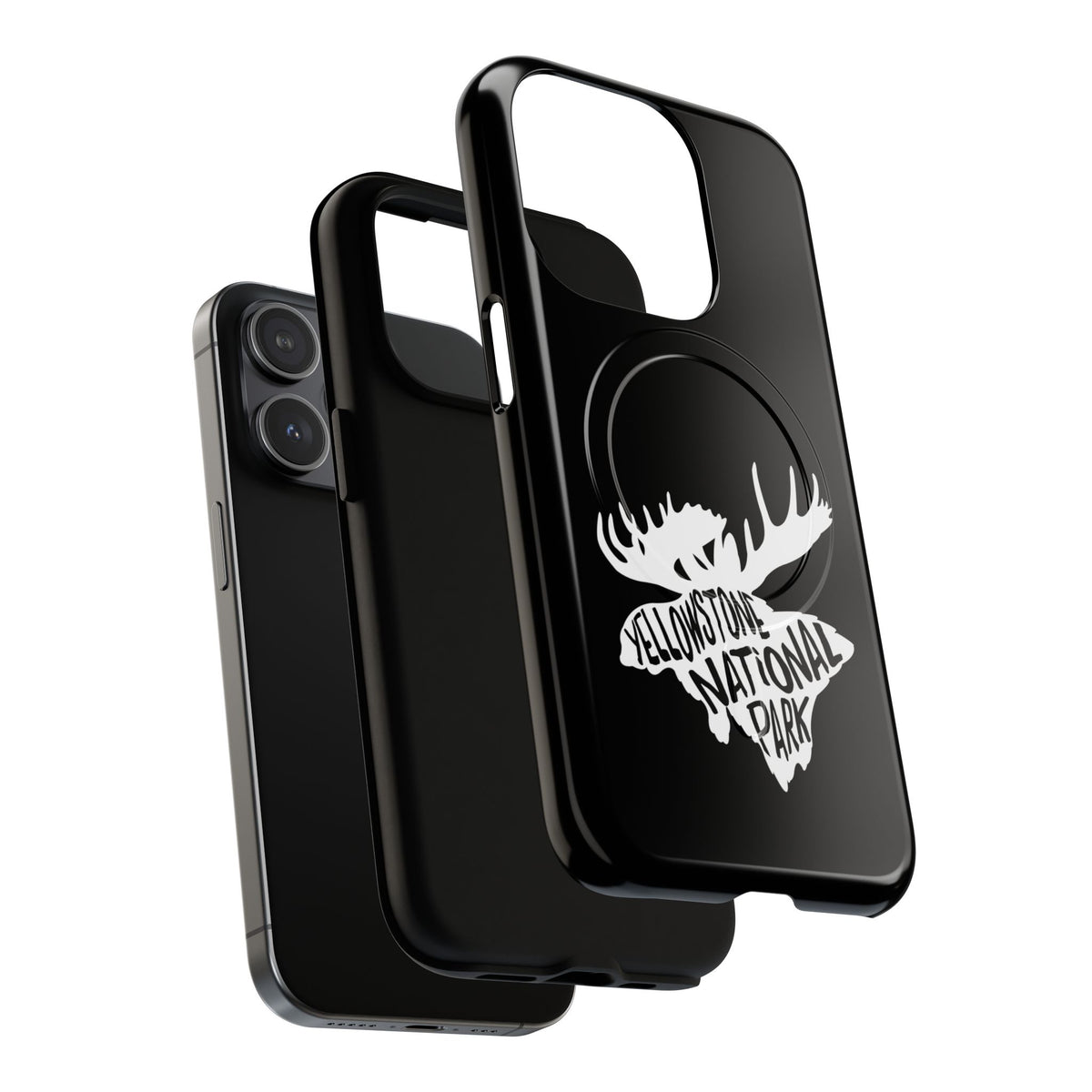 Yellowstone National Park iPhone Case with MagSafe - Moose Design