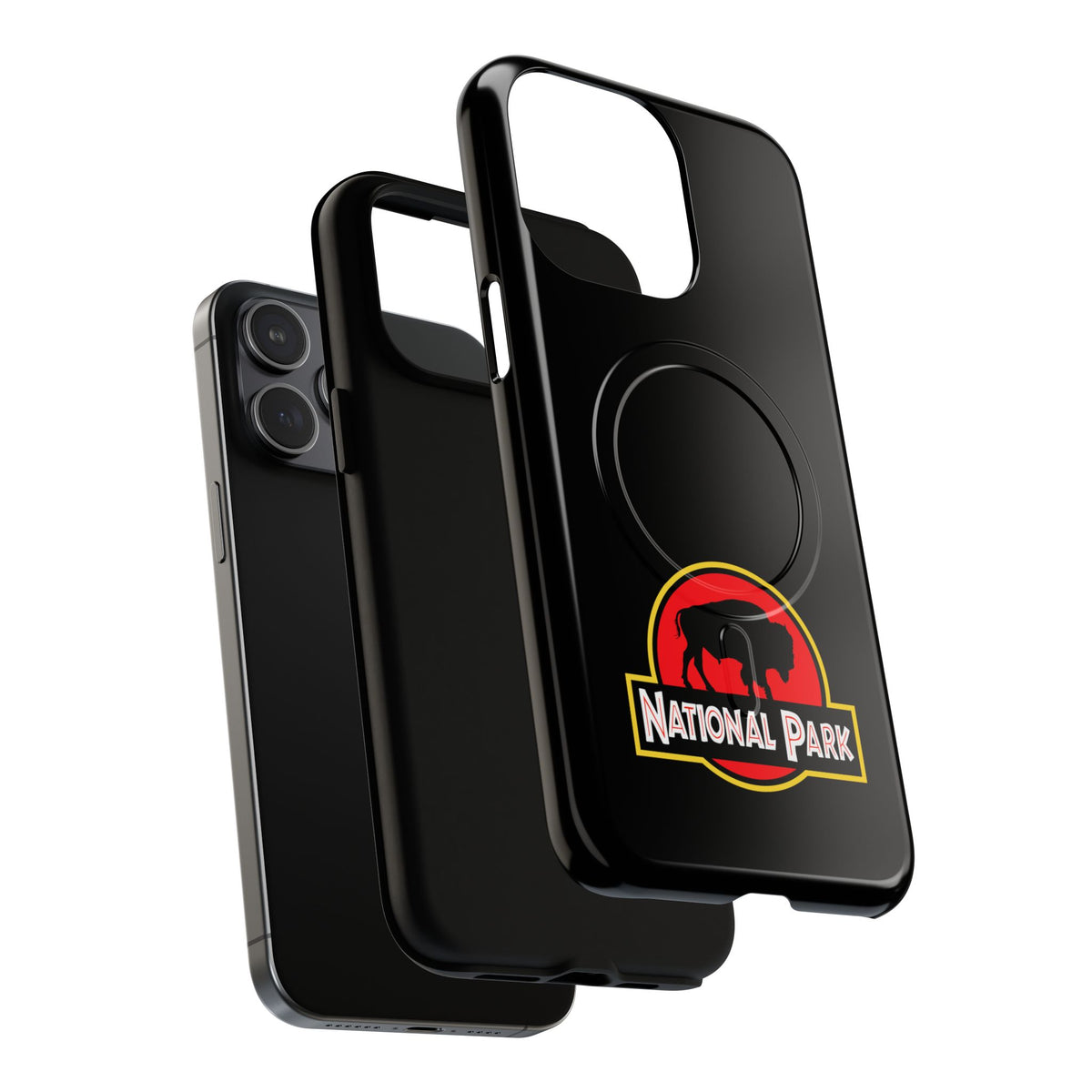 Bison National Park iPhone Case with MagSafe - Parody Logo