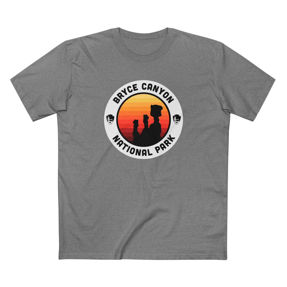 Bryce Canyon National Park - Round Badge Design in Athletic Heather
