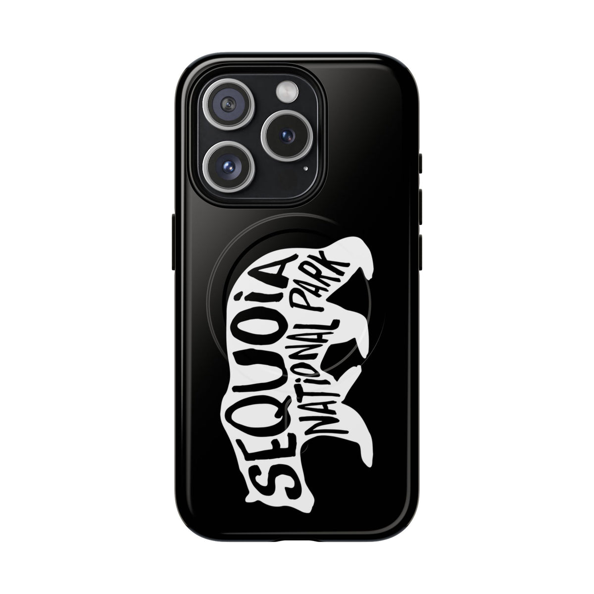 Sequoia National Park iPhone Case with MagSafe - Black Bear Design