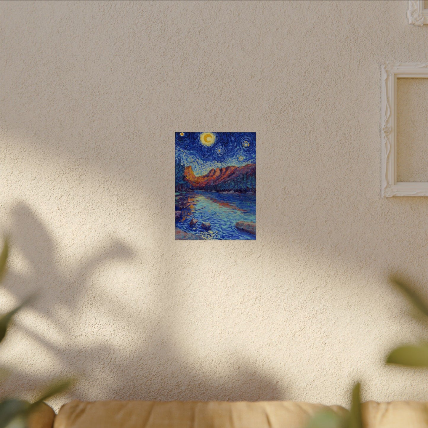 Rocky Mountain National Park Starry Night Poster - Premium Textured Paper