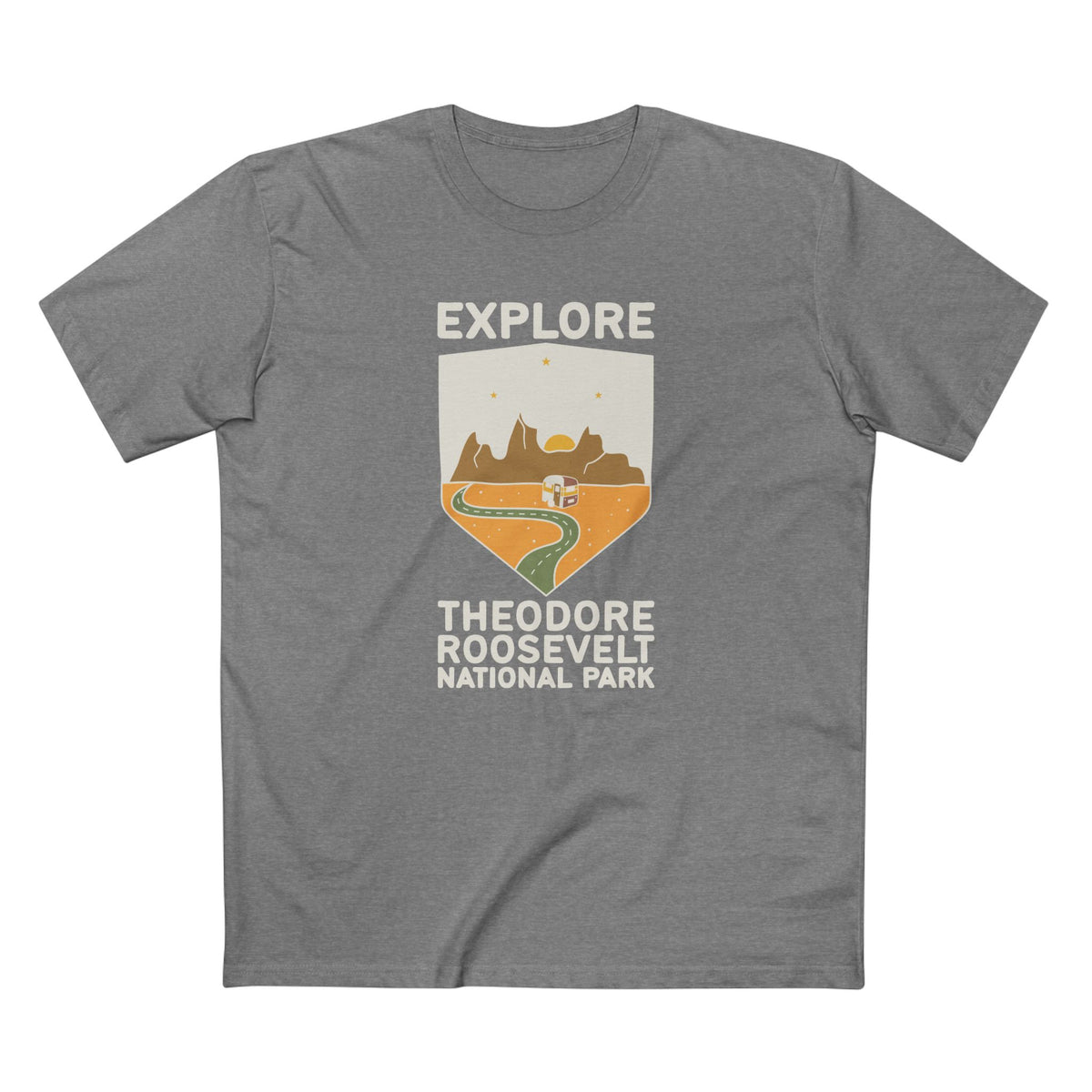 Theodore Roosevelt National Park T-Shirt - Explore Theodore Roosevelt in Athletic Heather