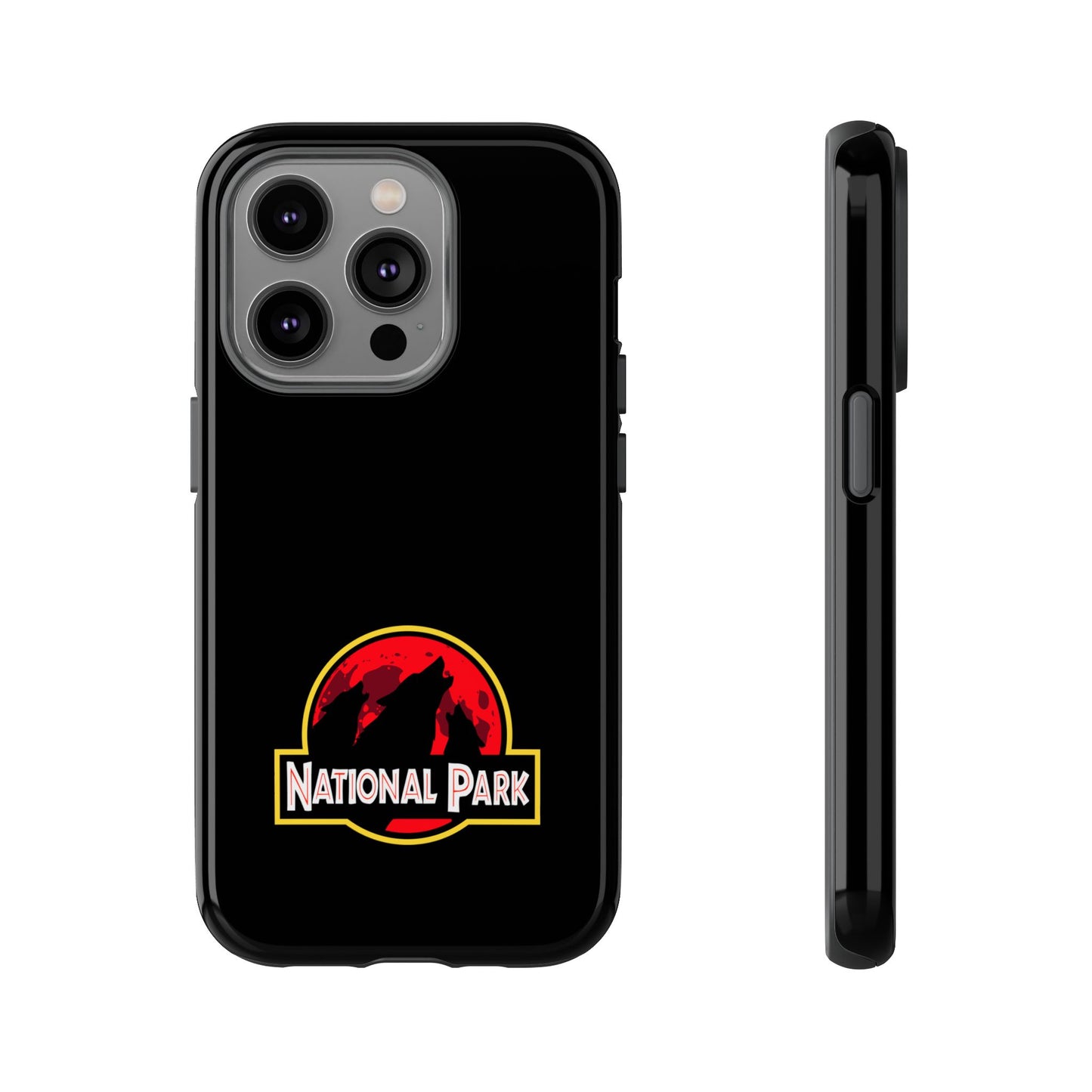 3 Wolf National Park iPhone Case - Parody Logo