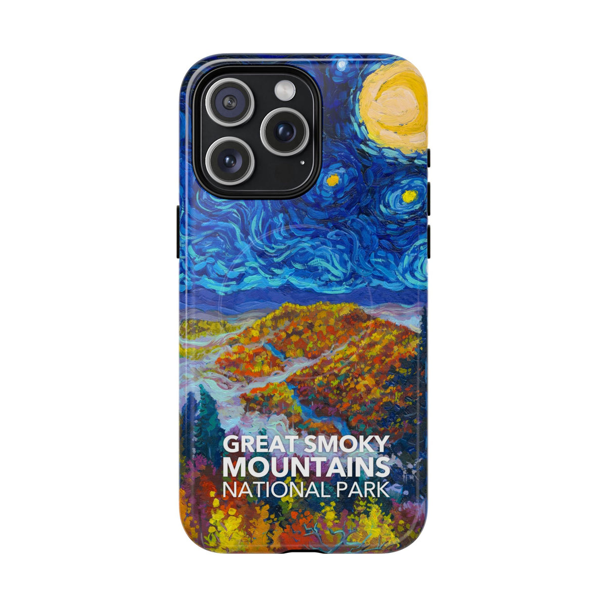 Great Smoky Mountains National Park iPhone Case with MagSafe - Starry Night