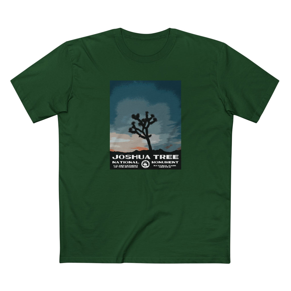 Joshua Tree National Park T-Shirt in Forest Green