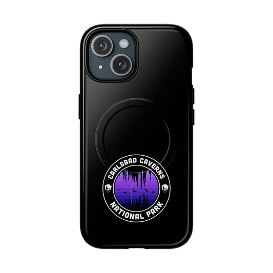 Carlsbad Caverns National Park iPhone Case with MagSafe - Round Emblem Design