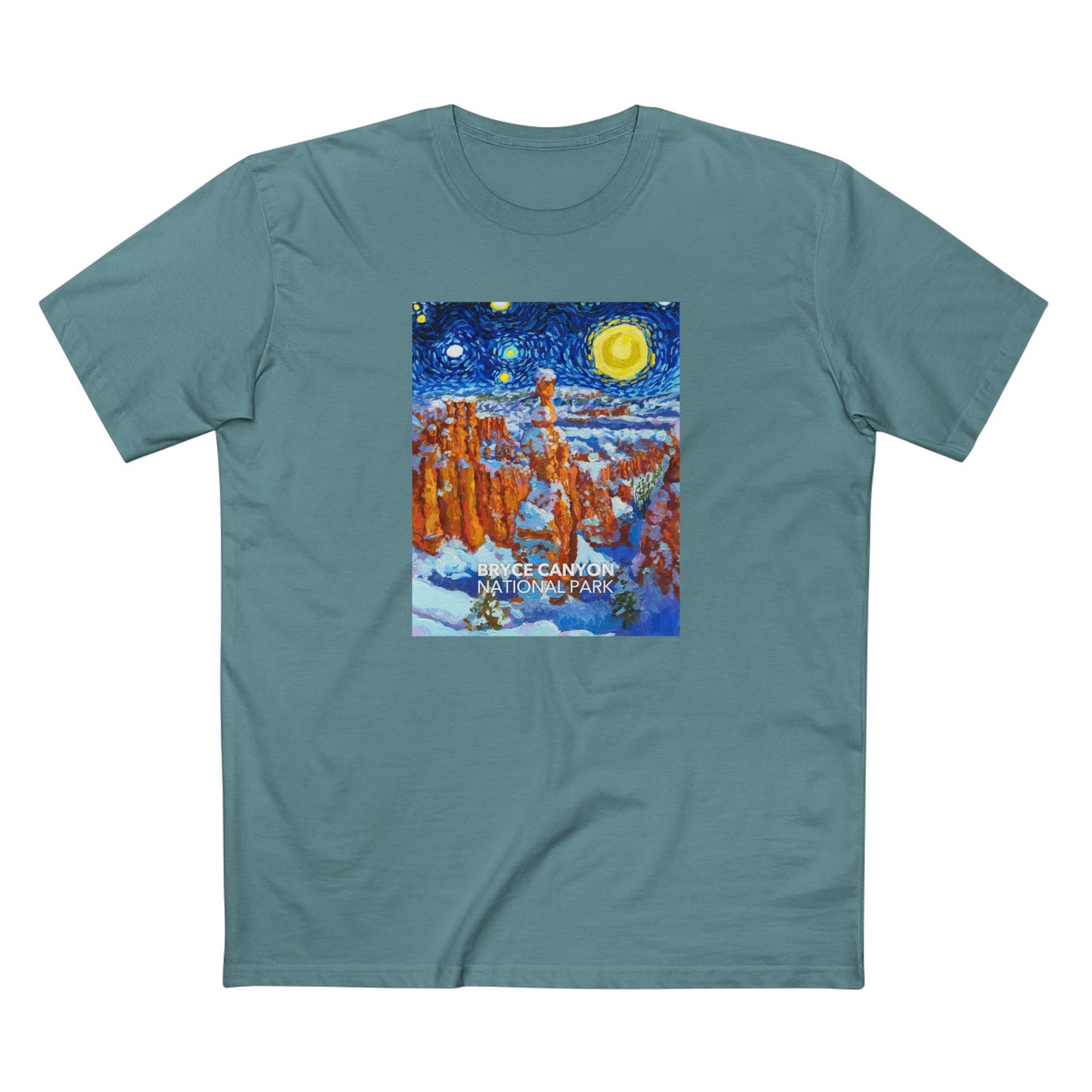 Bryce Canyon National Park T-Shirt - The Starry Night in Slate Blue