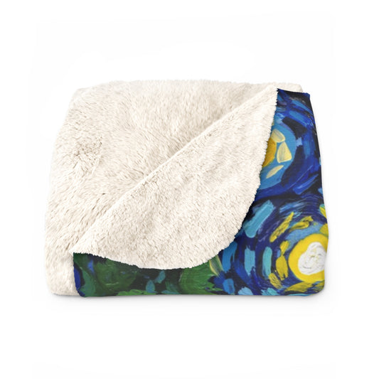 Isle Royale National Park Sherpa Blanket - The Starry Night