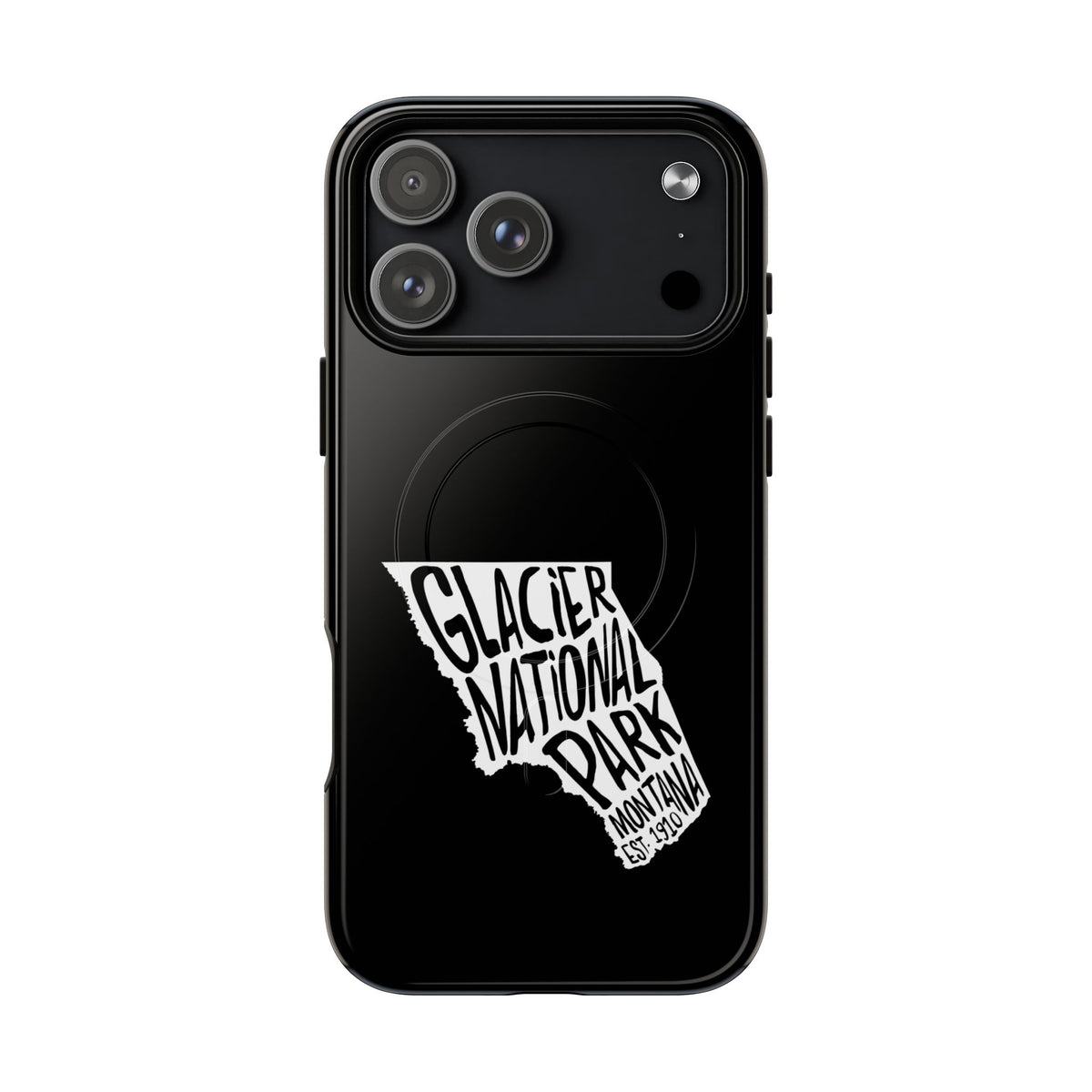 Glacier National Park iPhone Case with MagSafe - Map Design
