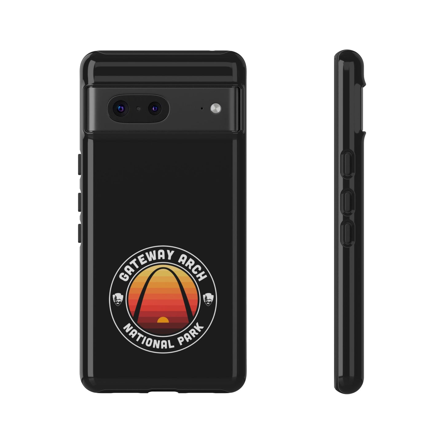 Gateway Arch National Park Phone Case - Round Emblem Design