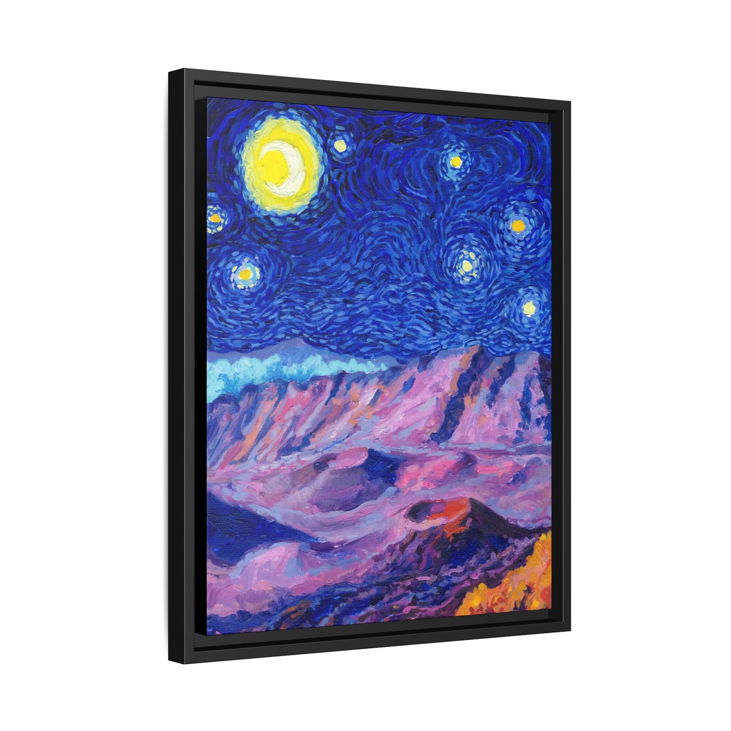 Haleakala National Park Framed Canvas - The Starry Night