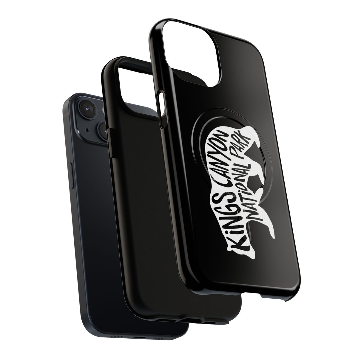 Kings Canyon National Park iPhone Case with MagSafe - Black Bear Design