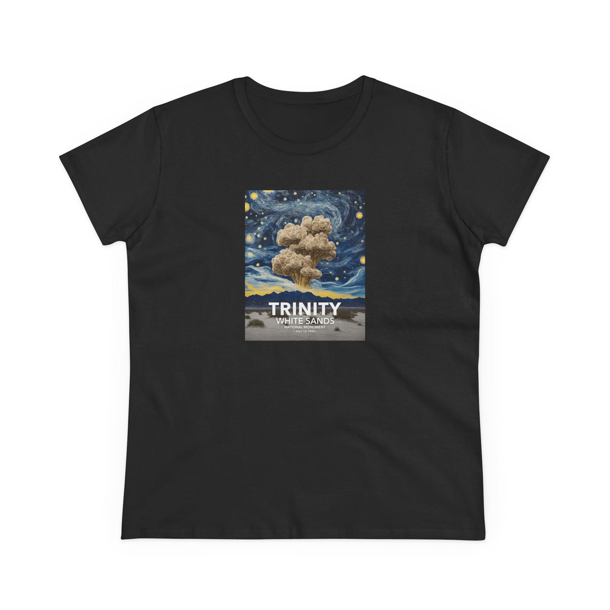 White Sands National Park Women's T-Shirt - Starry Night Trinity Test