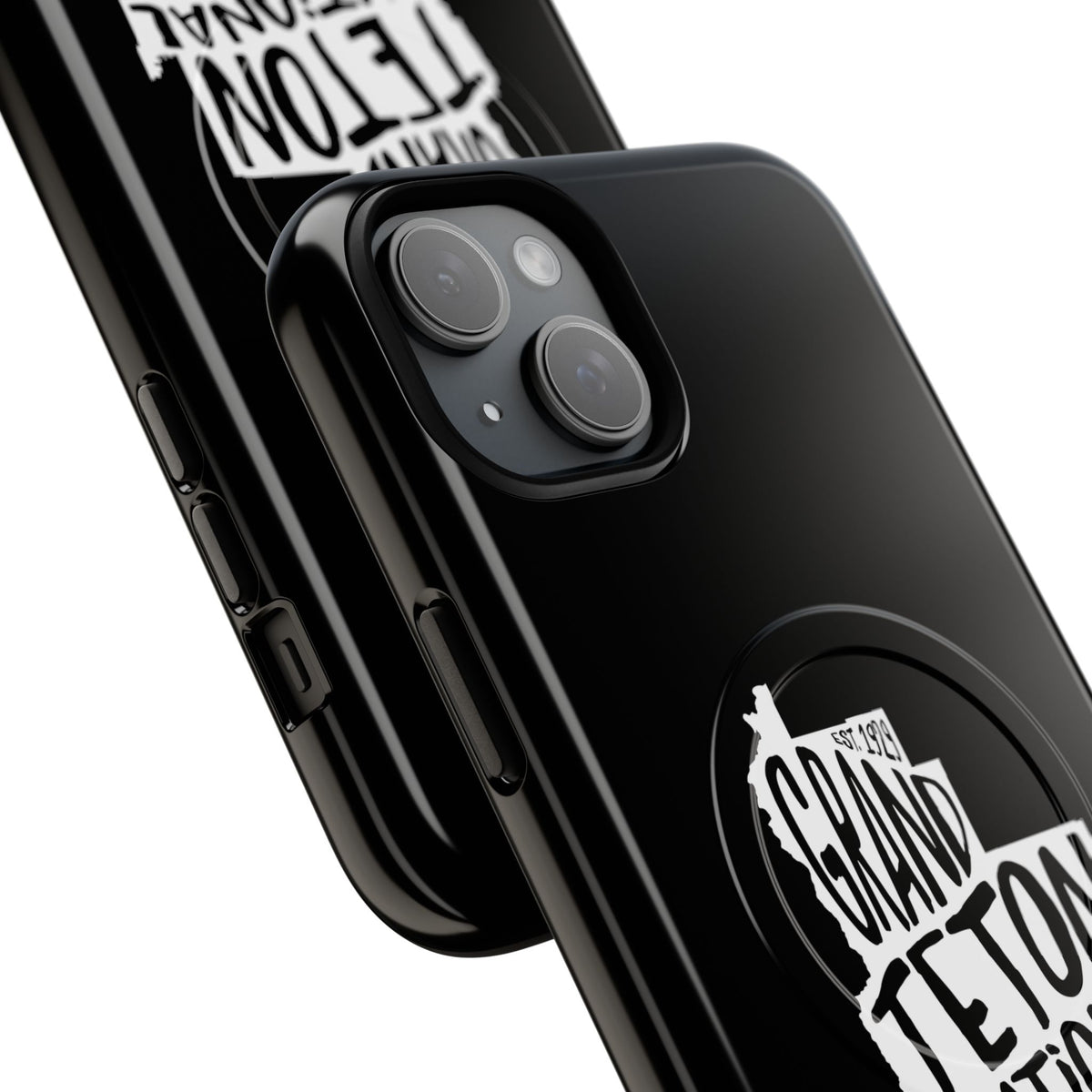 Grand Teton National Park iPhone Case with MagSafe - Map Design