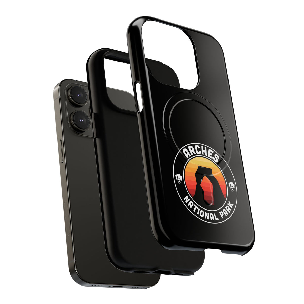 Arches National Park iPhone Case with MagSafe - Round Emblem Design