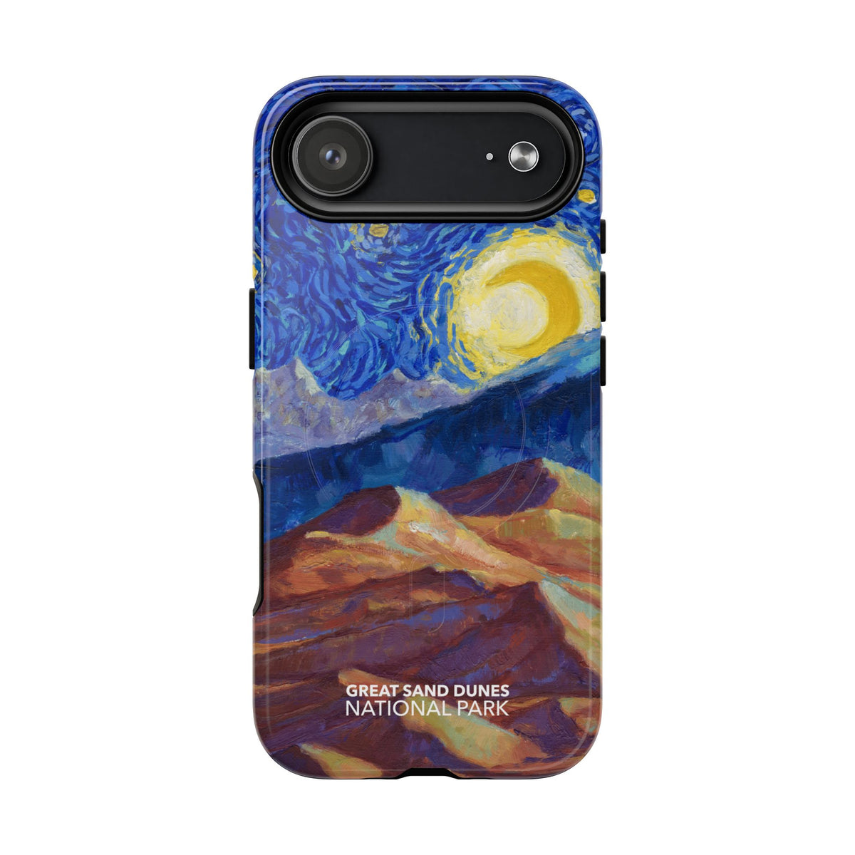 Great Sand Dunes National Park iPhone Case with MagSafe - Starry Night