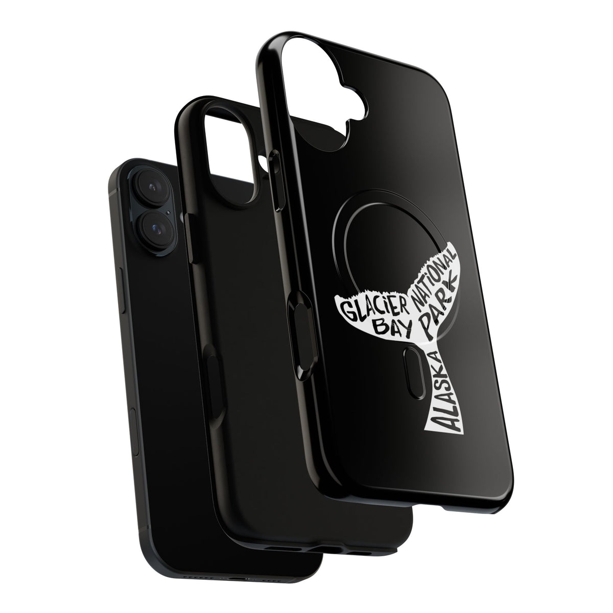 Glacier Bay National Park iPhone Case with MagSafe - Humpback Whale Tail Design