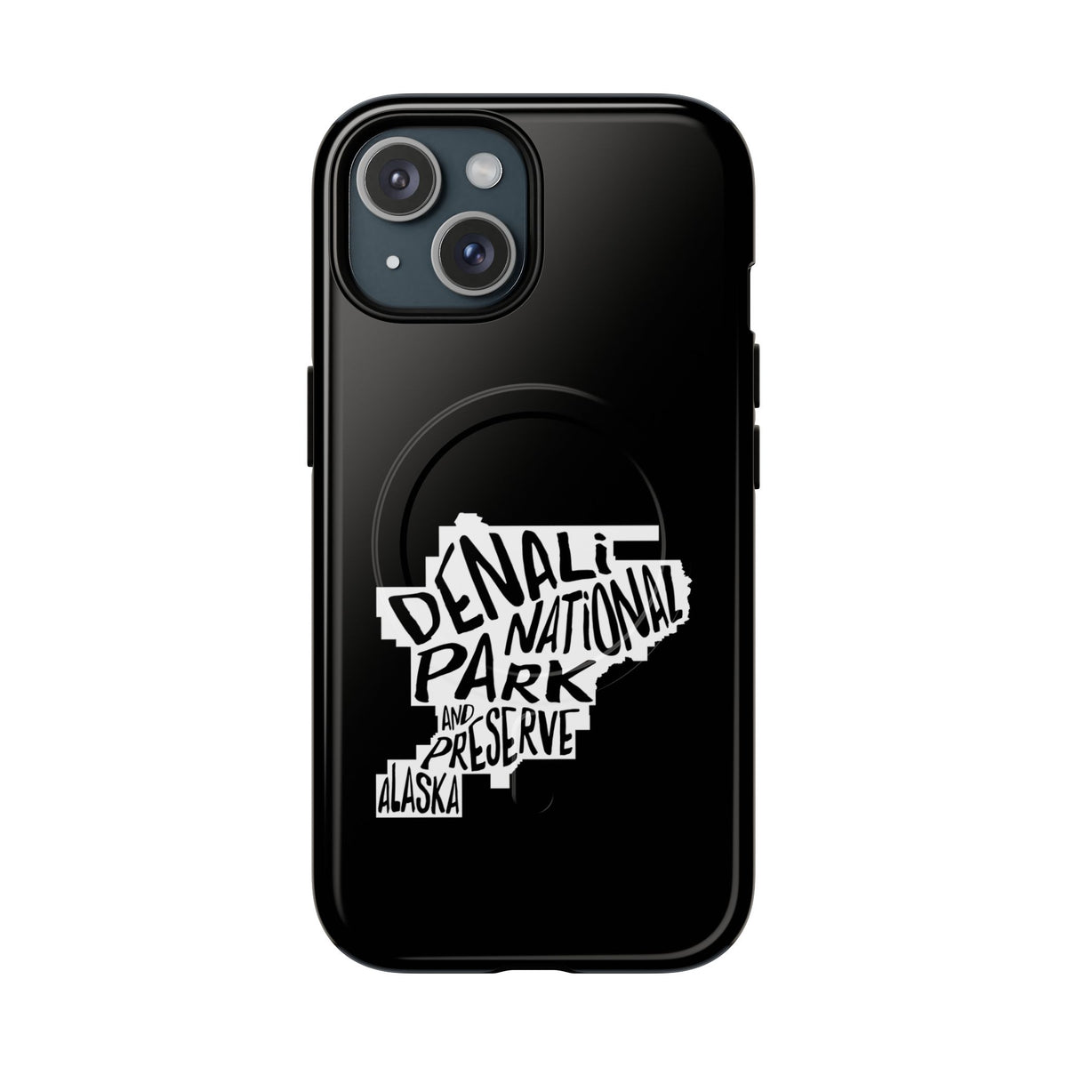 Denali National Park iPhone Case with MagSafe - Map Design