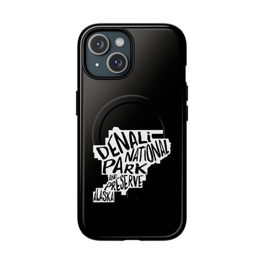 Denali National Park iPhone Case with MagSafe - Map Design