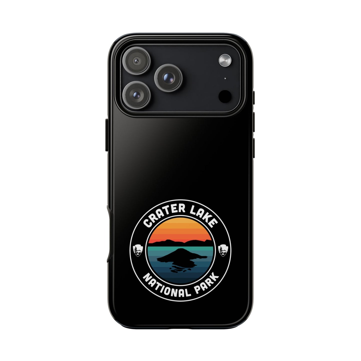 Crater Lake National Park Phone Case - Round Emblem Design