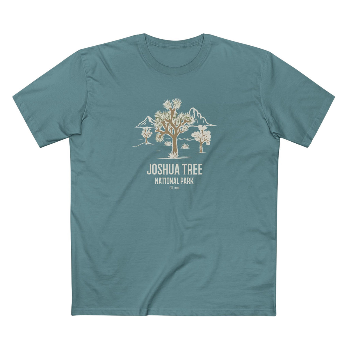 Joshua Tree National Park T-Shirt - Joshua Tree in Slate Blue