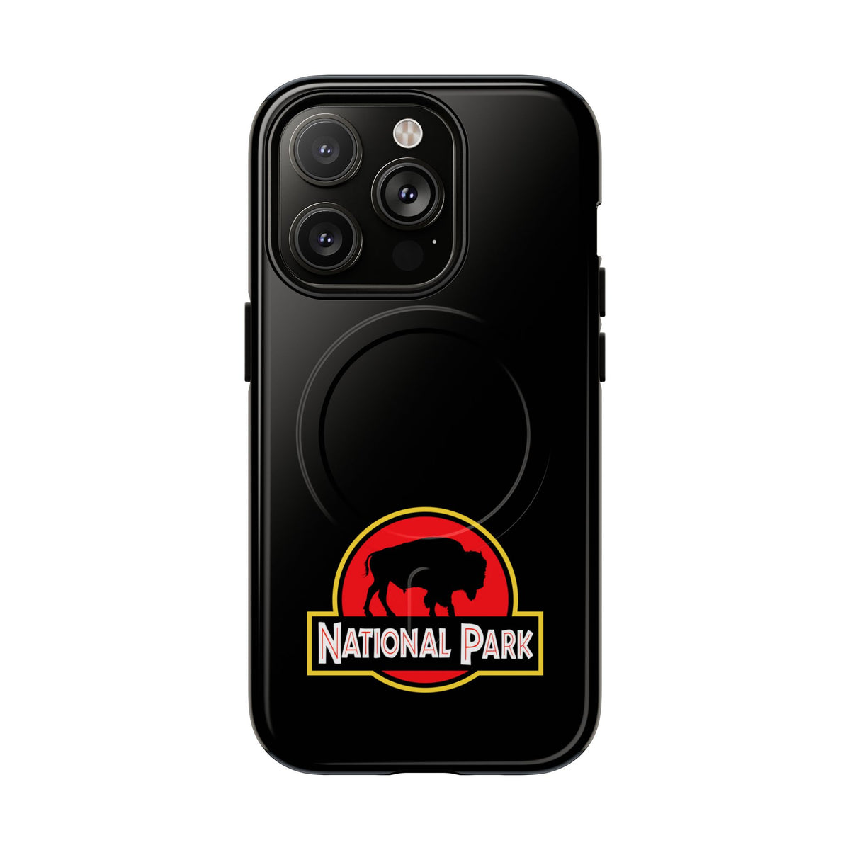Bison National Park iPhone Case with MagSafe - Parody Logo