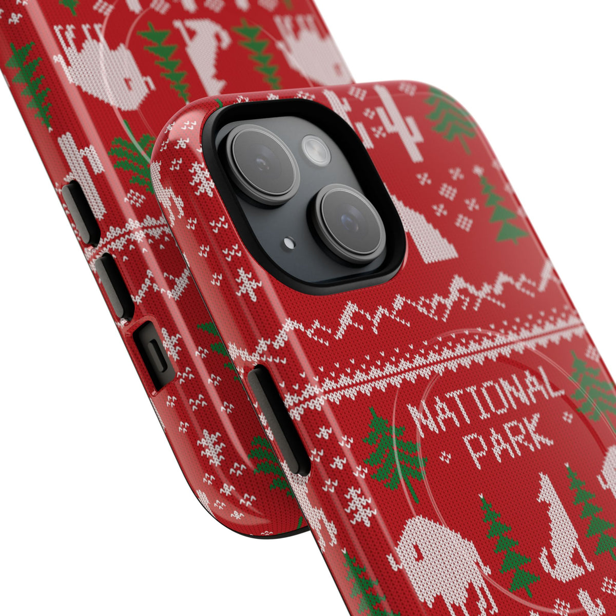 National Park iPhone Case with MagSafe - Fair Isle Pattern
