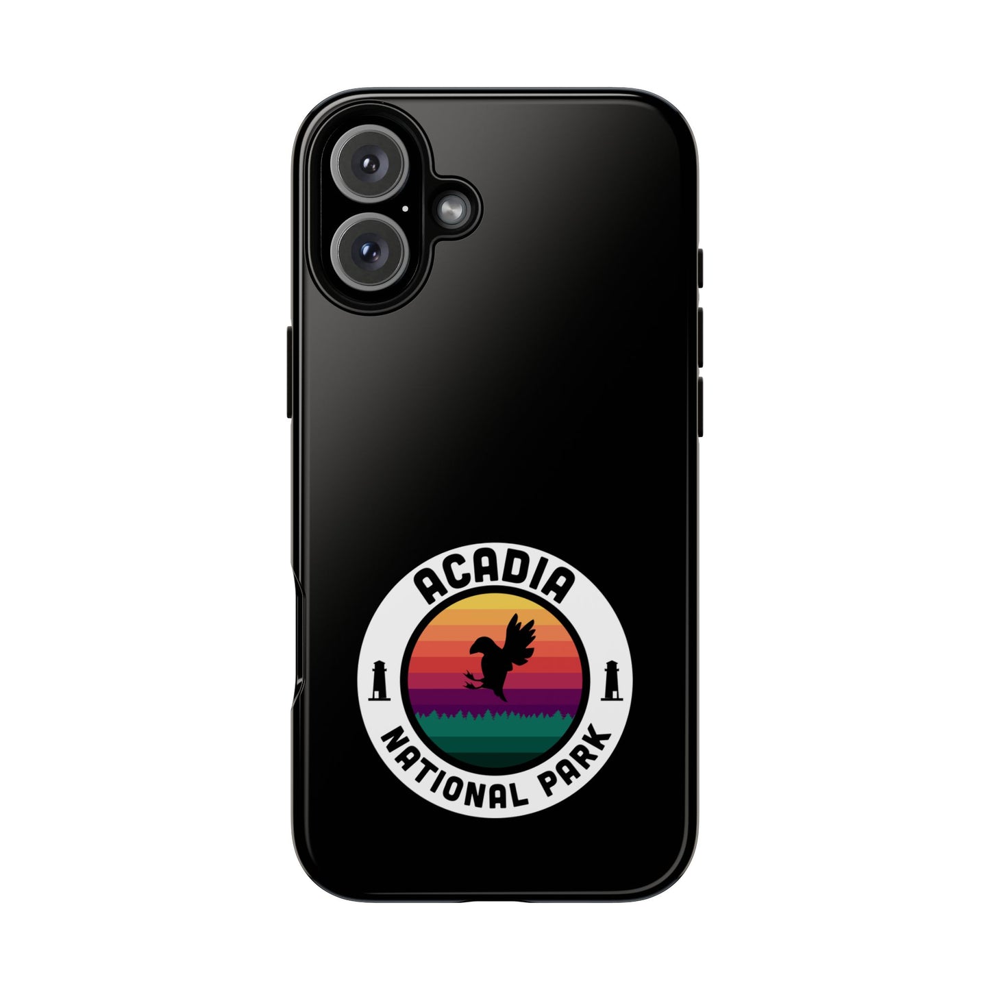 Acadia National Park Phone Case - Round Emblem Design