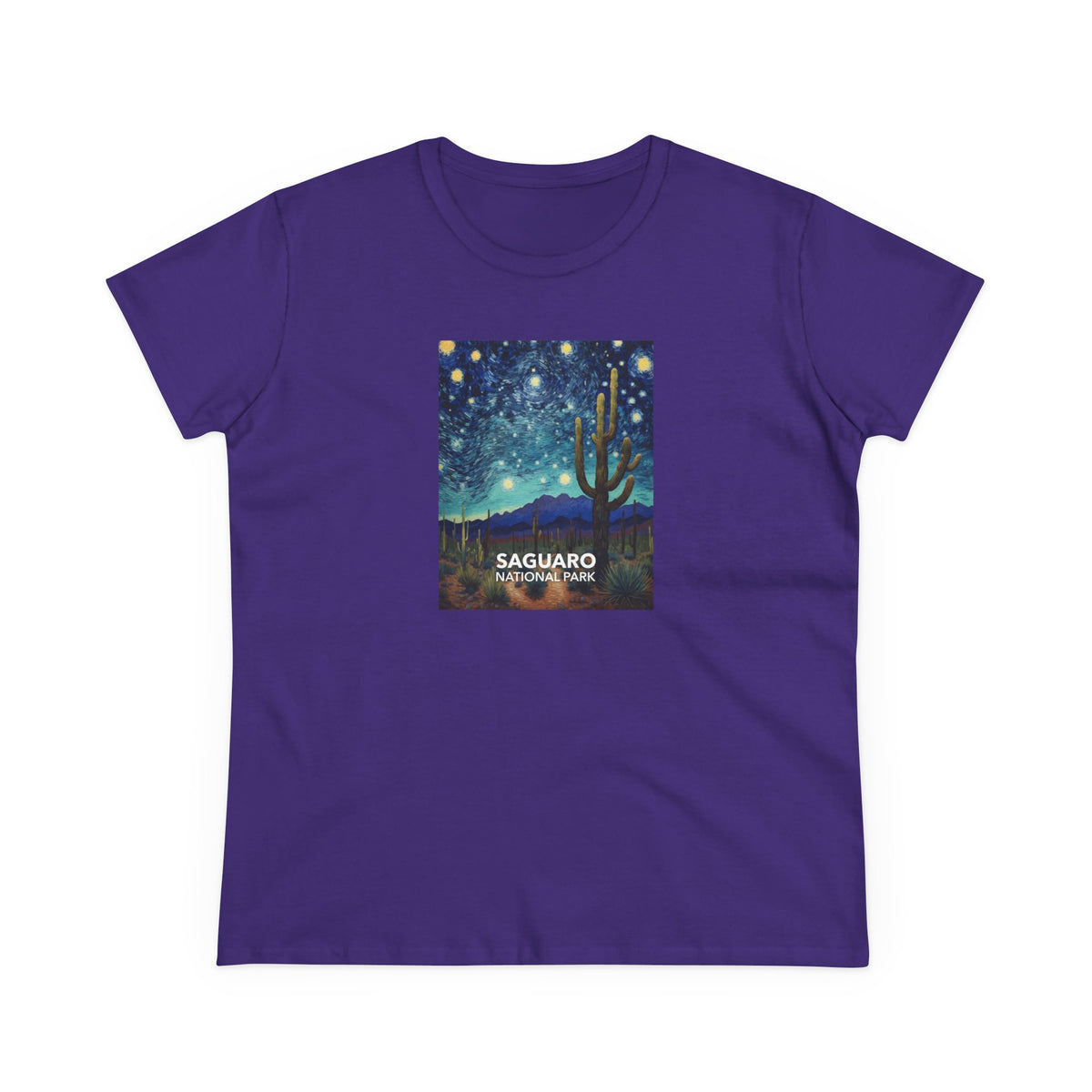 Saguaro National Park Women's T-Shirt - Starry Night