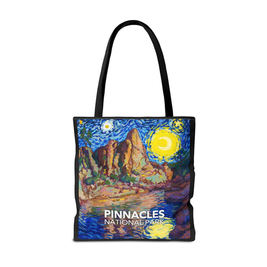 Pinnacles National Park Tote Bag - The Starry Night Large