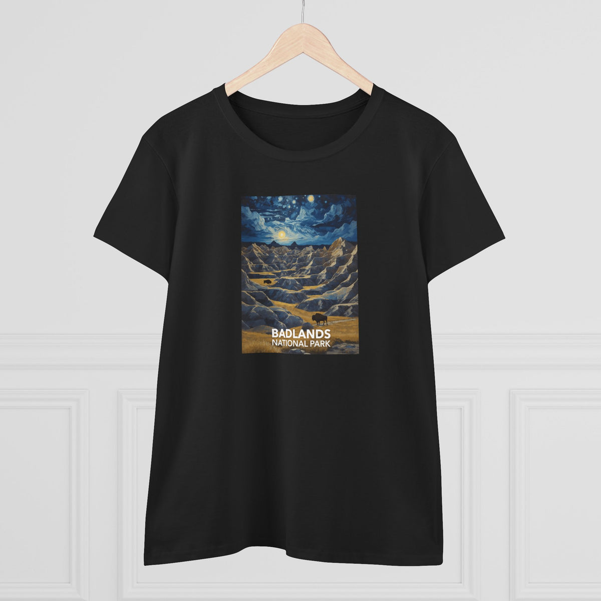 Badlands National Park Women's T-Shirt - Starry Night