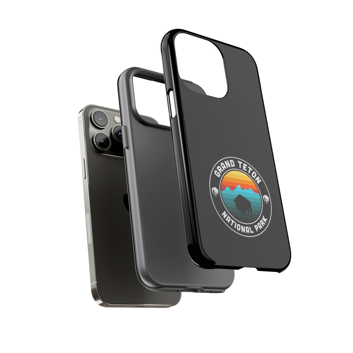 Grand Teton National Park Phone Case - Round Emblem Design