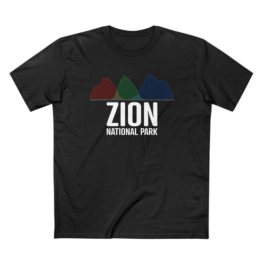 Zion National Park T-Shirt - Histogram Design