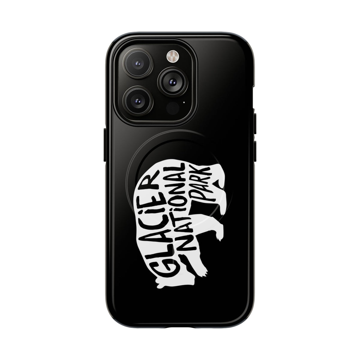 Glacier National Park iPhone Case with MagSafe - Grizzly Bear Design