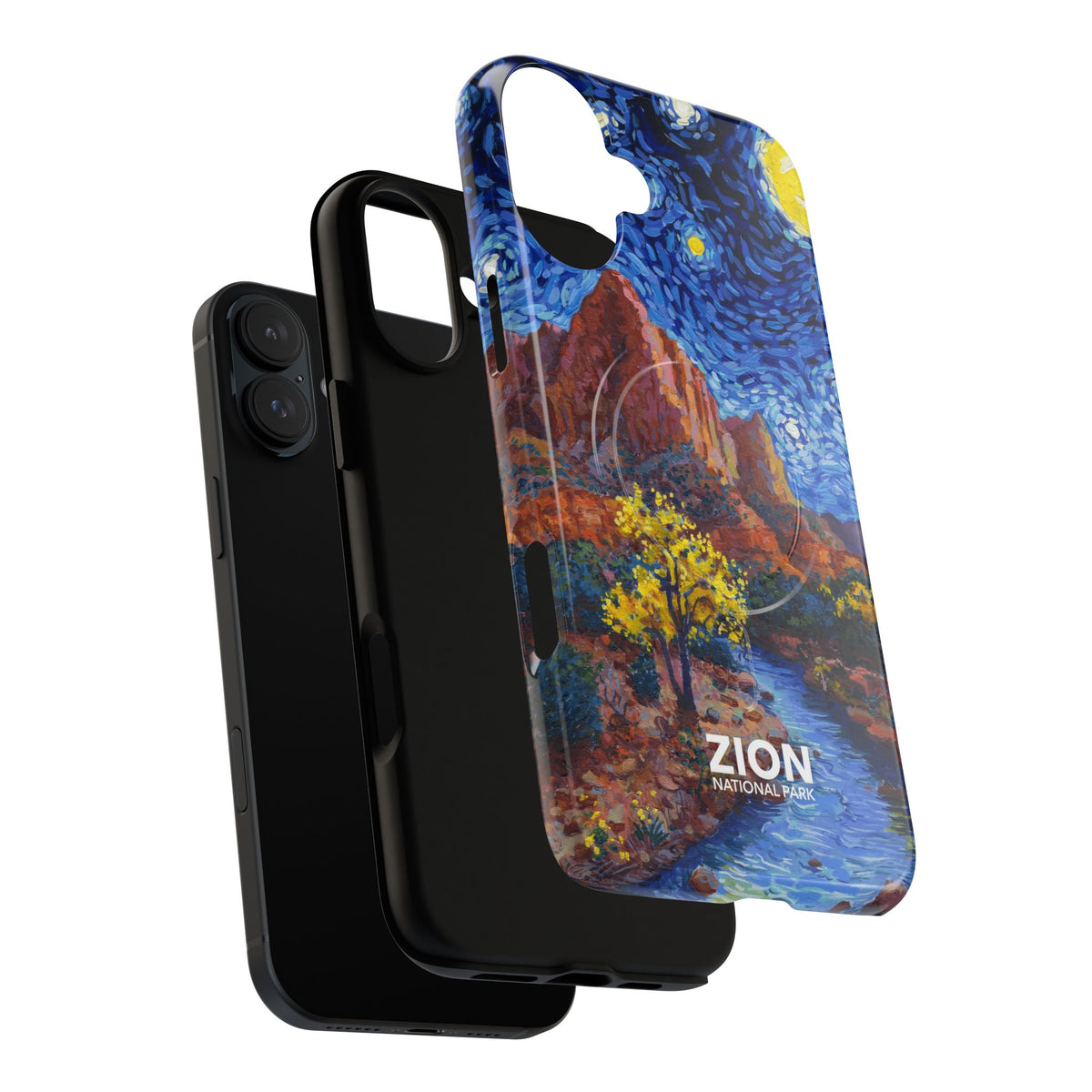 Zion National Park iPhone Case with MagSafe - Starry Night