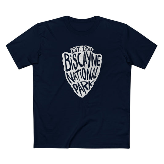 Biscayne National Park T-Shirt - Arrowhead Design in Navy