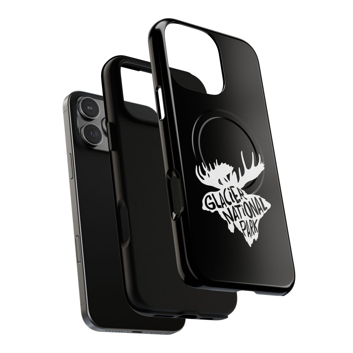 Glacier National Park iPhone Case with MagSafe - Moose Design