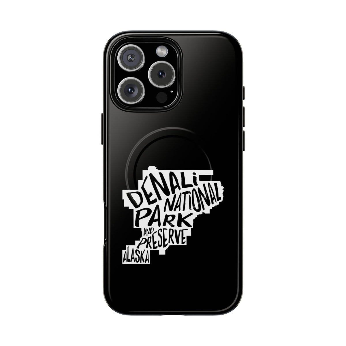 Denali National Park iPhone Case with MagSafe - Map Design