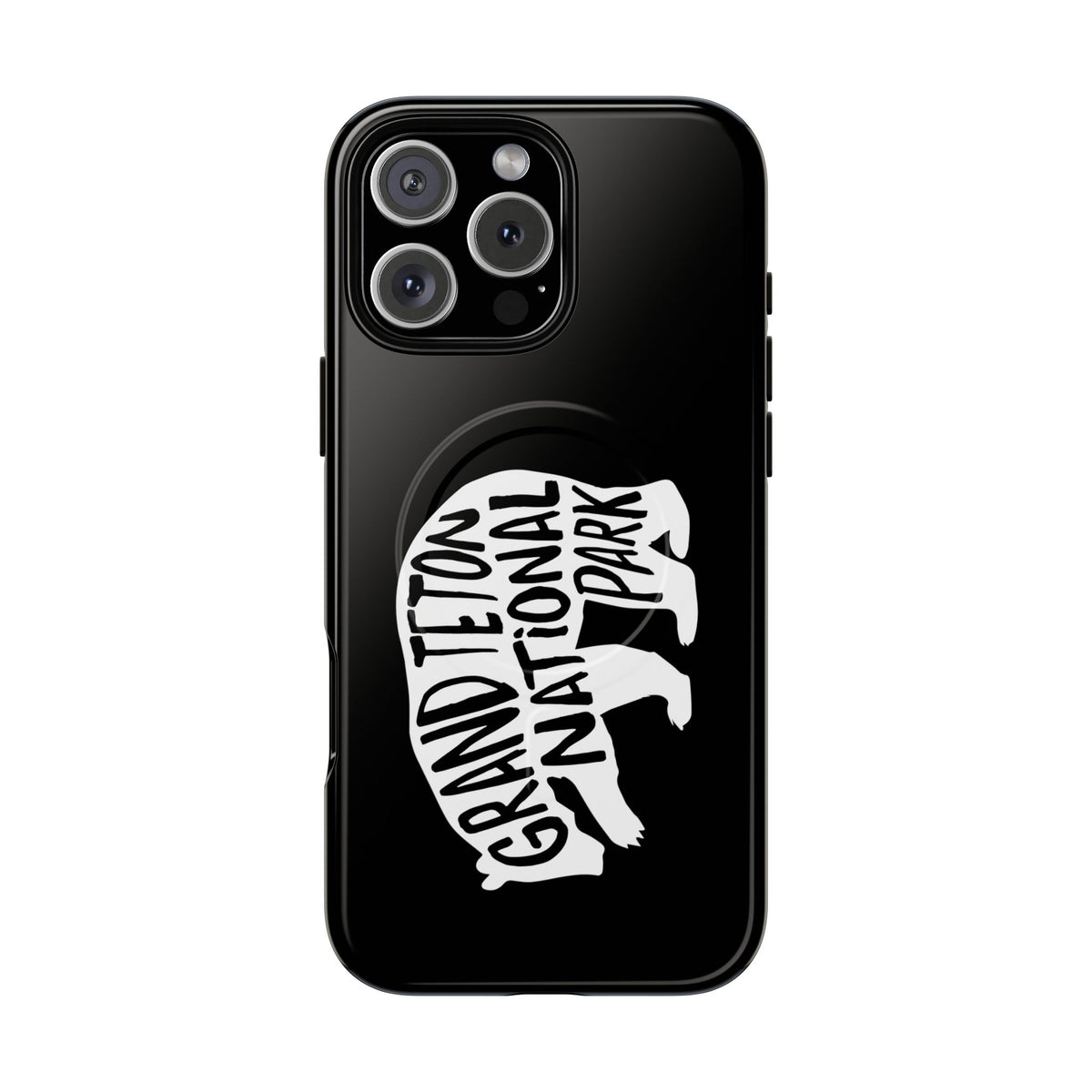 Grand Teton National Park iPhone Case with MagSafe - Grizzly Bear Design