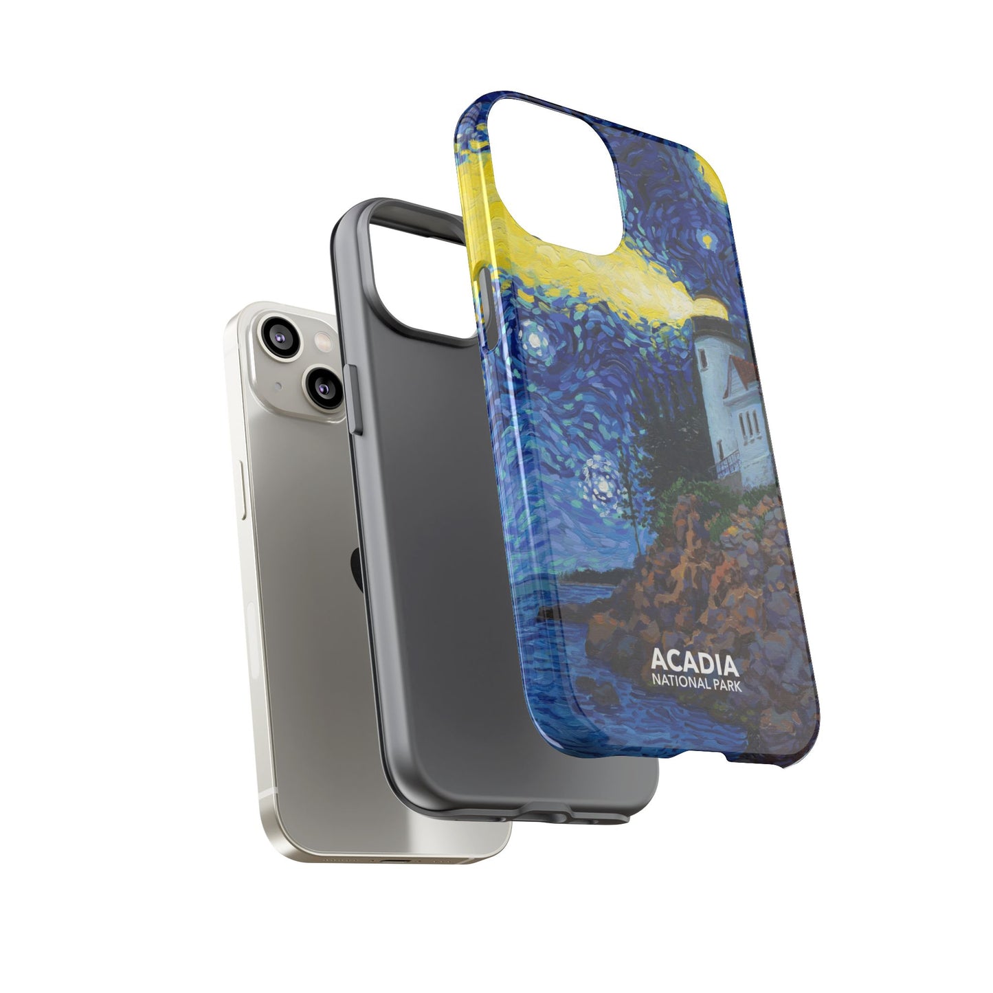 Acadia National Park Phone Case - Starry Night Lighthouse